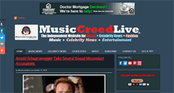 Desktop Screenshot of musiccreedlive.com