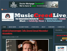 Tablet Screenshot of musiccreedlive.com